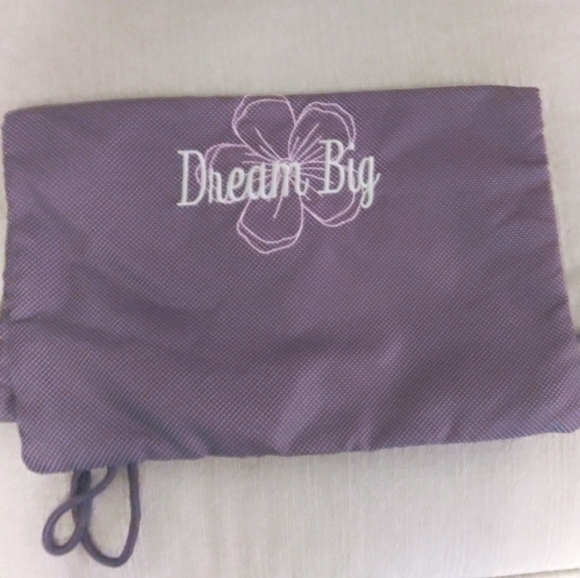 Thirty one NEW Cinch Sac Plum Gingham - Picture 1 of 2